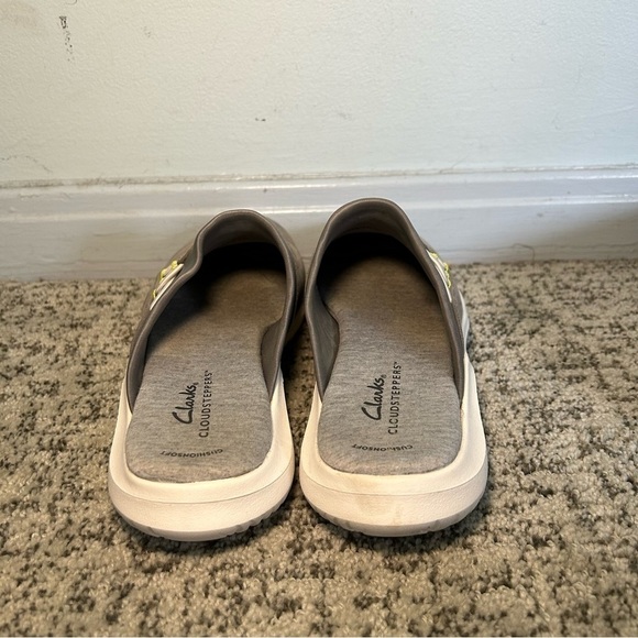 Cloudsteppers by Clarks Cushion Soft Gray Nova Ease Mules Size 6 - Picture 7 of 10